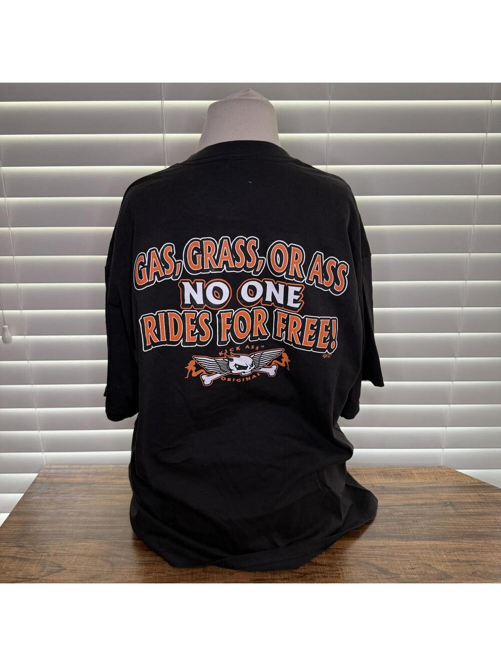 Kick A Original Black Graphic T-Shirt Men's XL